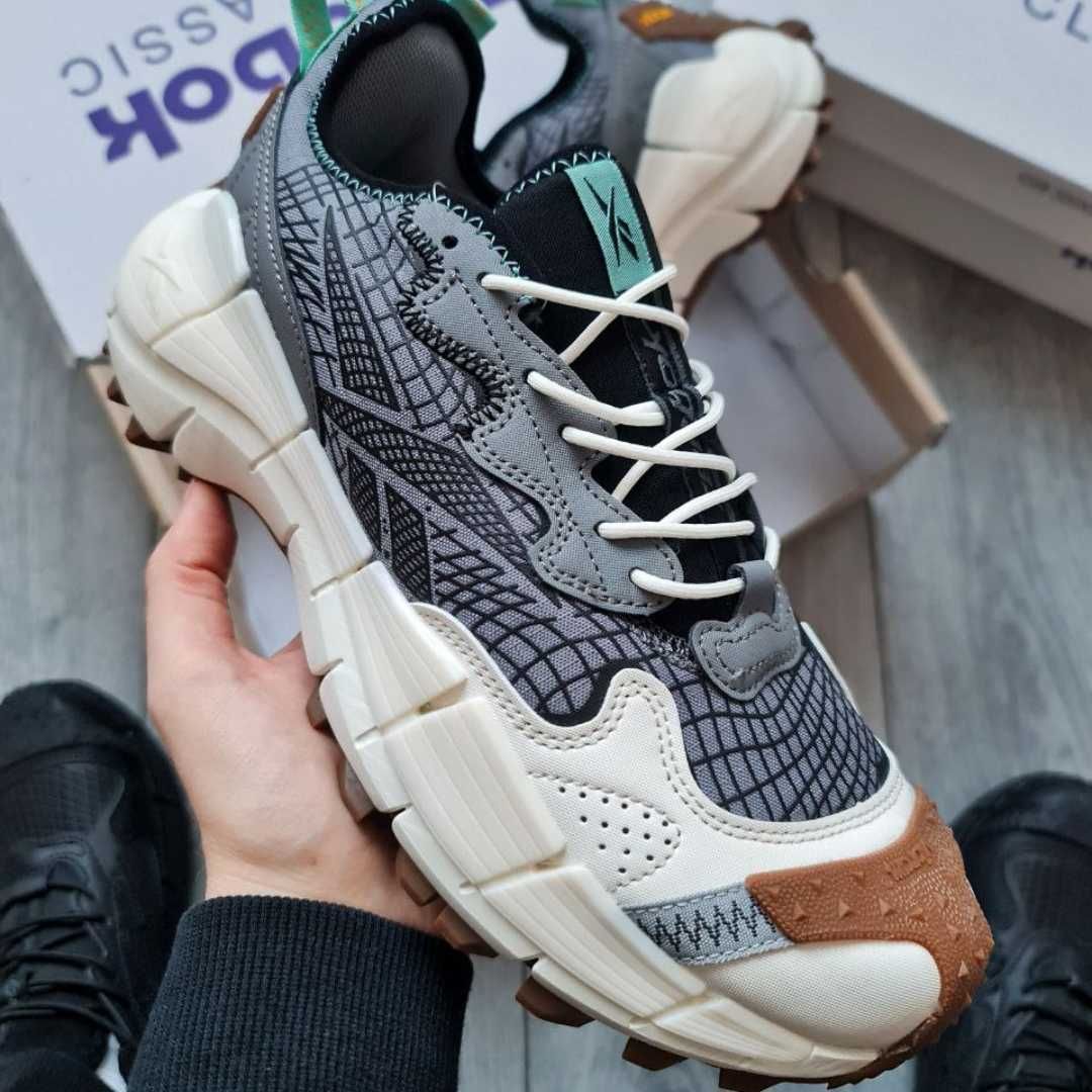 Чоловічі кросівки Reebok Zig Kinetica II Edge gore-tex Pure Gray