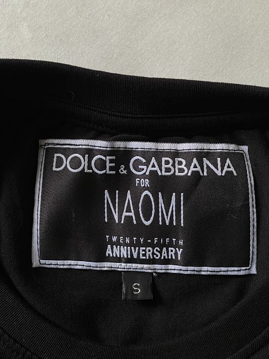 Dolce & Gabbana For Naomi Campbell Y2K T Shirt футболка дольче наоми