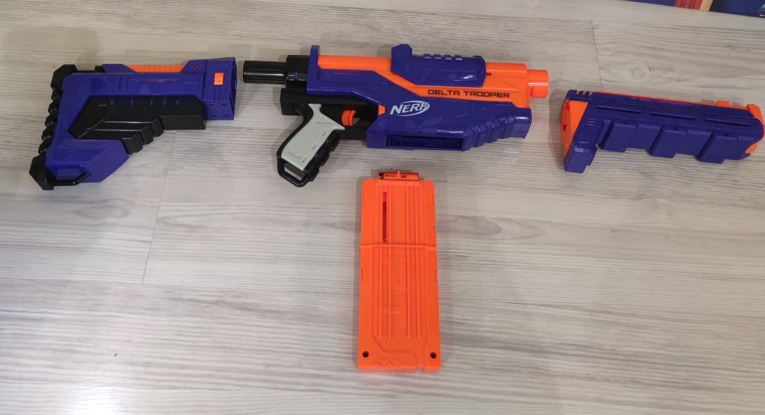 Бластер, автомат, снайперка Nerf delta trooper (elite)