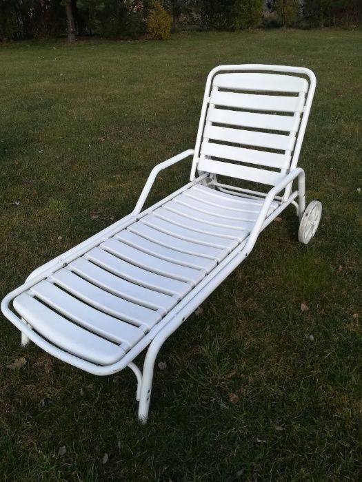Leżak długi basen krzesło fotel wypoczynek ławka materac grosfillex