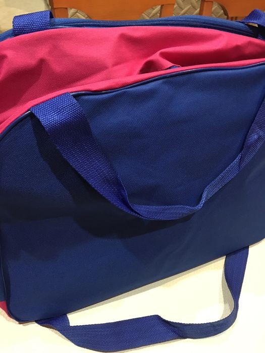 Bolsa Frozen rosa e azul