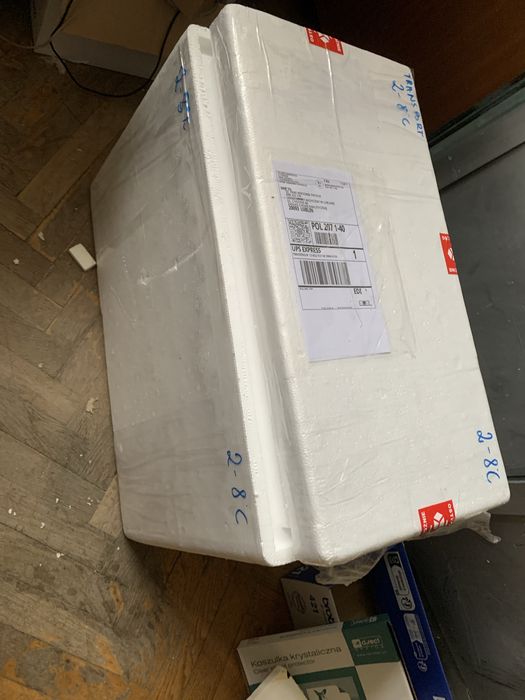 Styrobox duże Pudełko styropianowe 34 ll wkłady chlodzace
