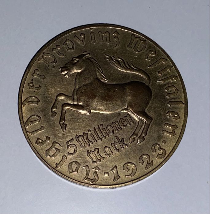 Moneta 5 milionów Marek 5 millionen Mark antyk niemiecka nr 2