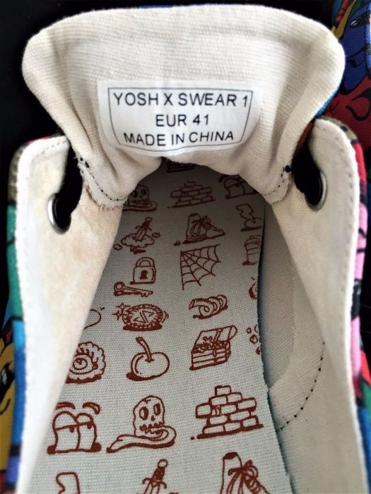 Продам кеды мужские YOSH x SWEAR новые размер 41 US 8.5 лучше чем VANS