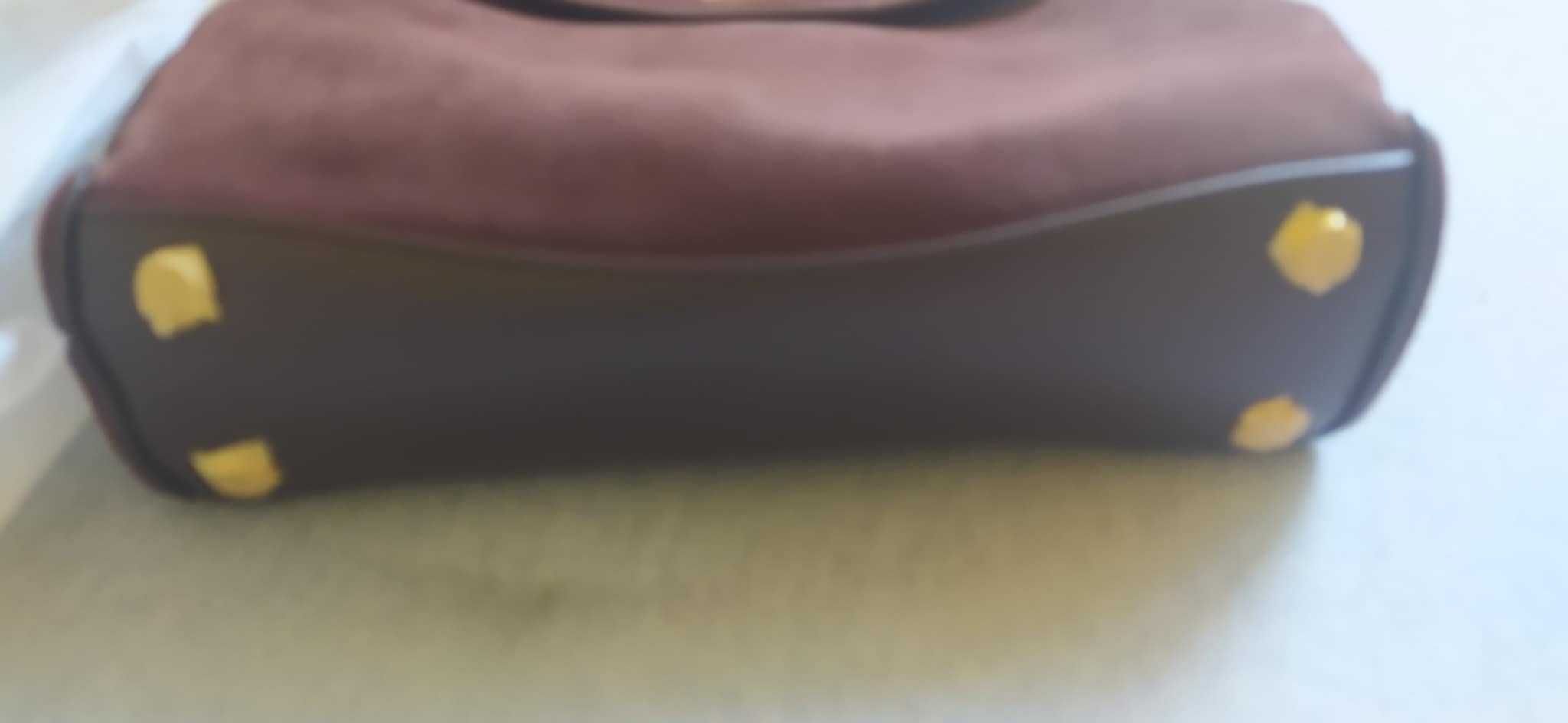 Luksusowa Torebka nowa jak Balenciaga Rodeo suede brown