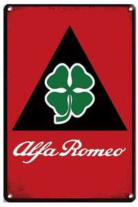 Placa decorativa retro da ALFA ROMEO, nova , 30 x 20 cm