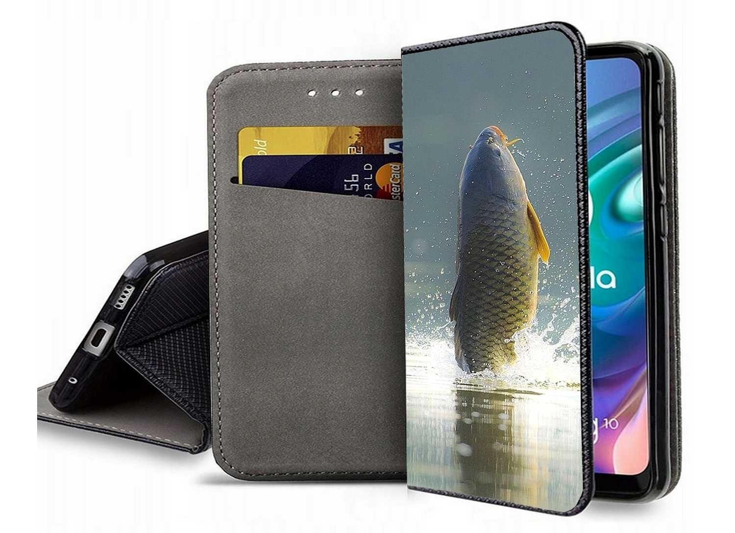 Etui zamykane karp z karpiem iPhone Samsung Huawei Xiaomi Motorola