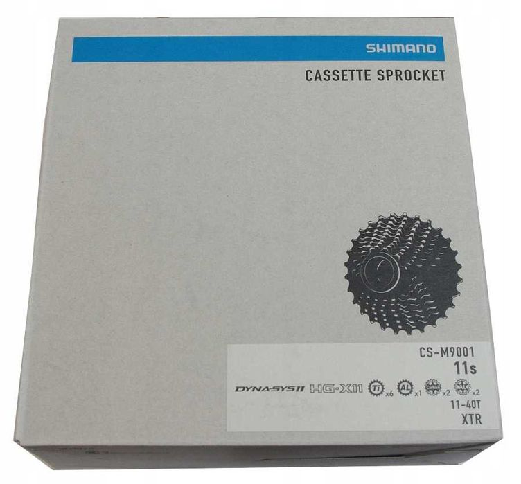 Kaseta Shimano XTR CS-M9001 11-rz. 11-40, 11-rzędowa, NOWA