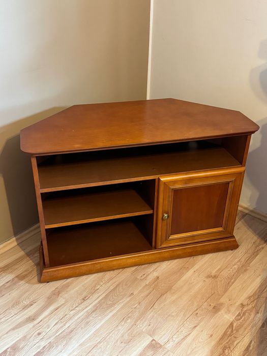 Szafka RTV narożna z drewna Latzke