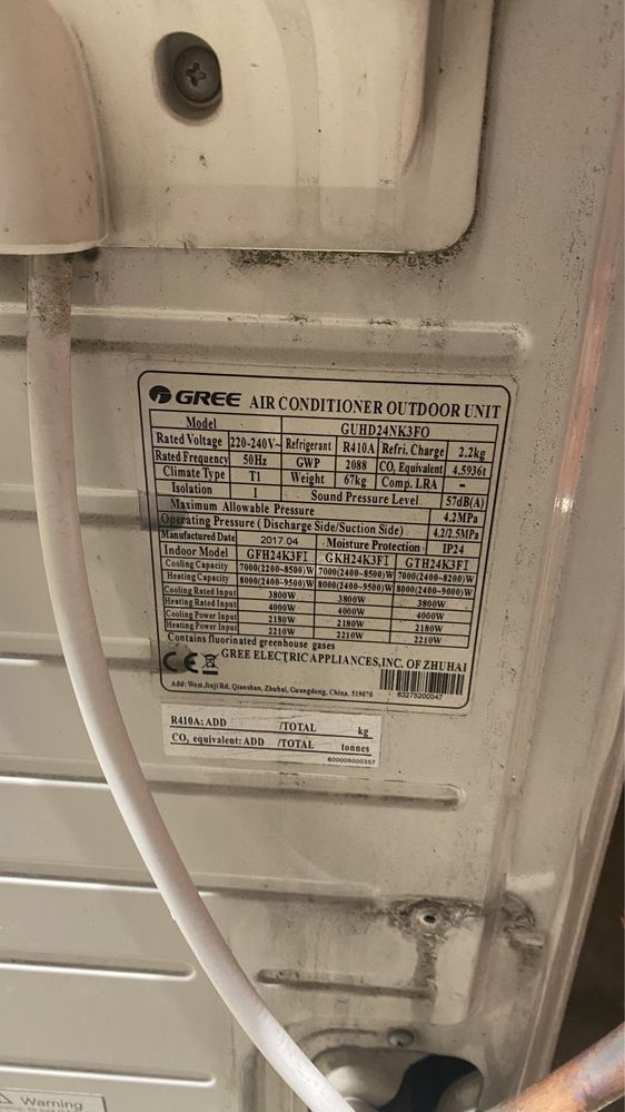 Klimatyzator kasetonowy Gree GUHD24 7kW klimatyzacja możliwy montaż