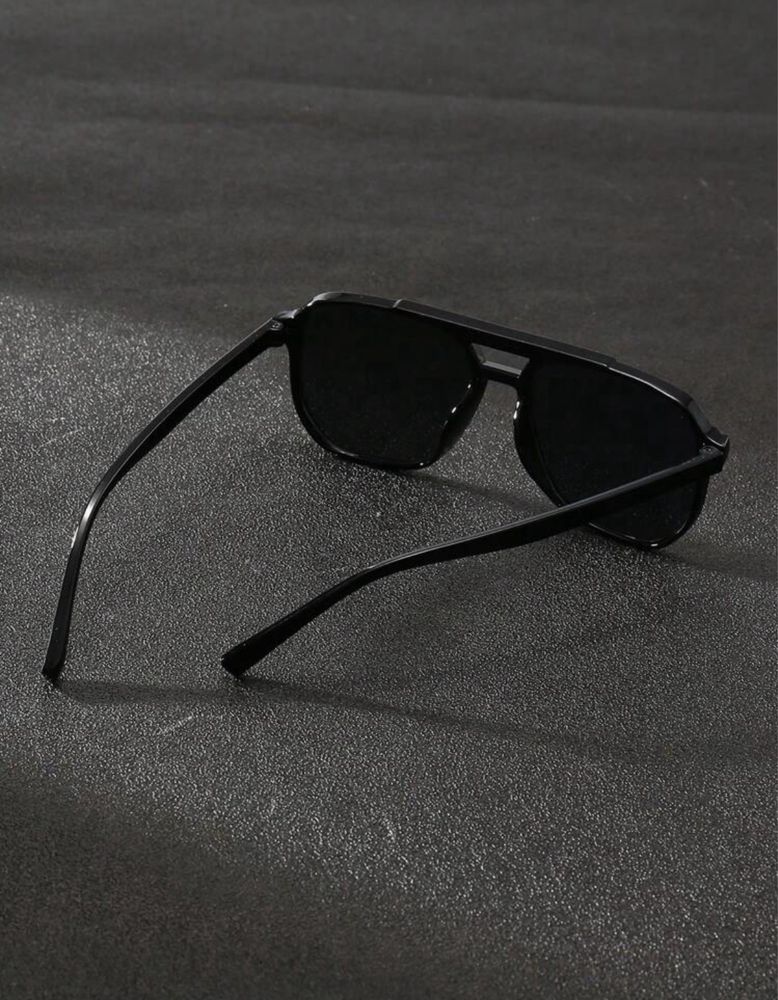 Nowe modne czarne uniseks okulary przeciwsłoneczne