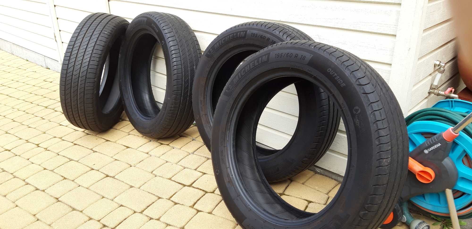 OPONY MICHELIN LETNIE- 195/60 R18 (używane)