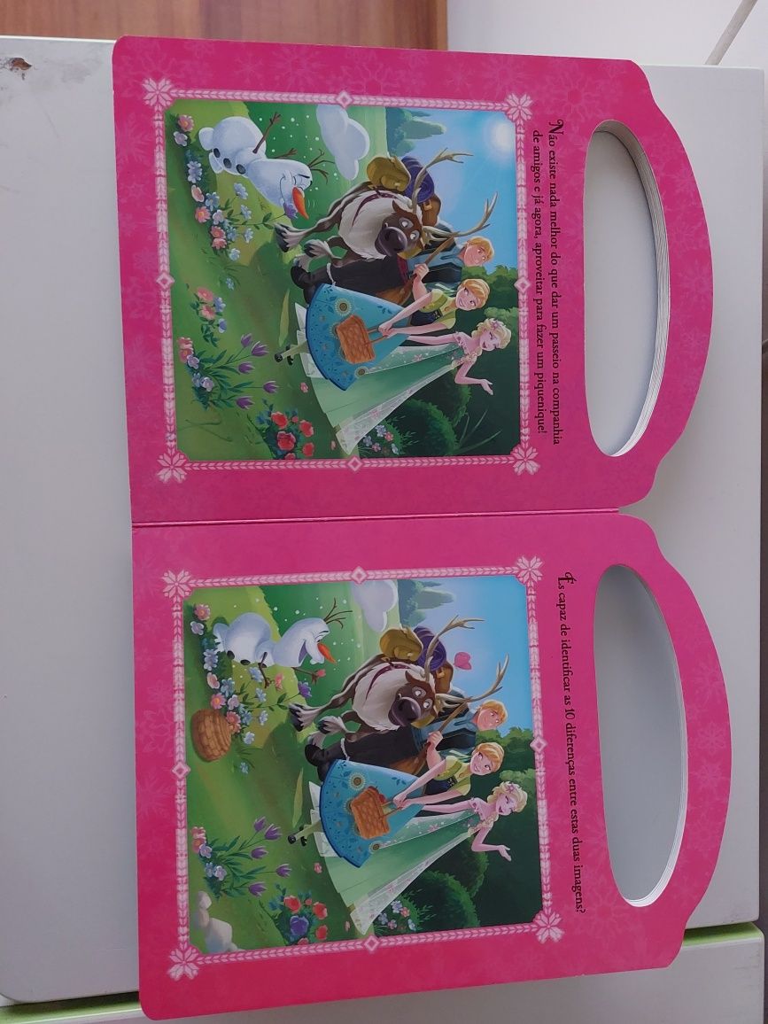 Livro Frozen desenha e apaga com desafios