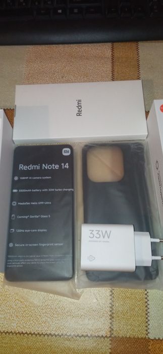 Смартфон Xiaomi Redmi Note 14 8/256 Midnght Black       
Дисплей: 6.0