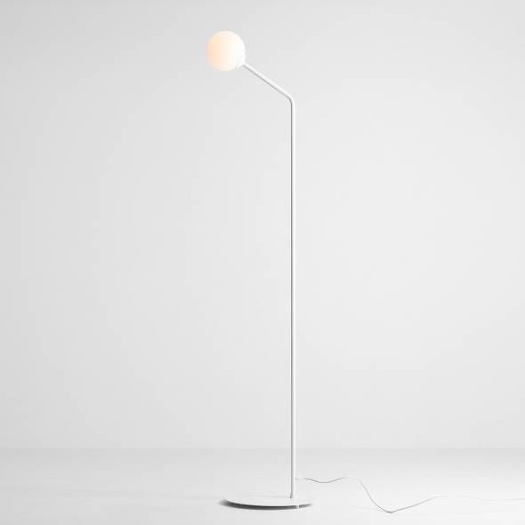 Lampa stojąca artera pure white kula