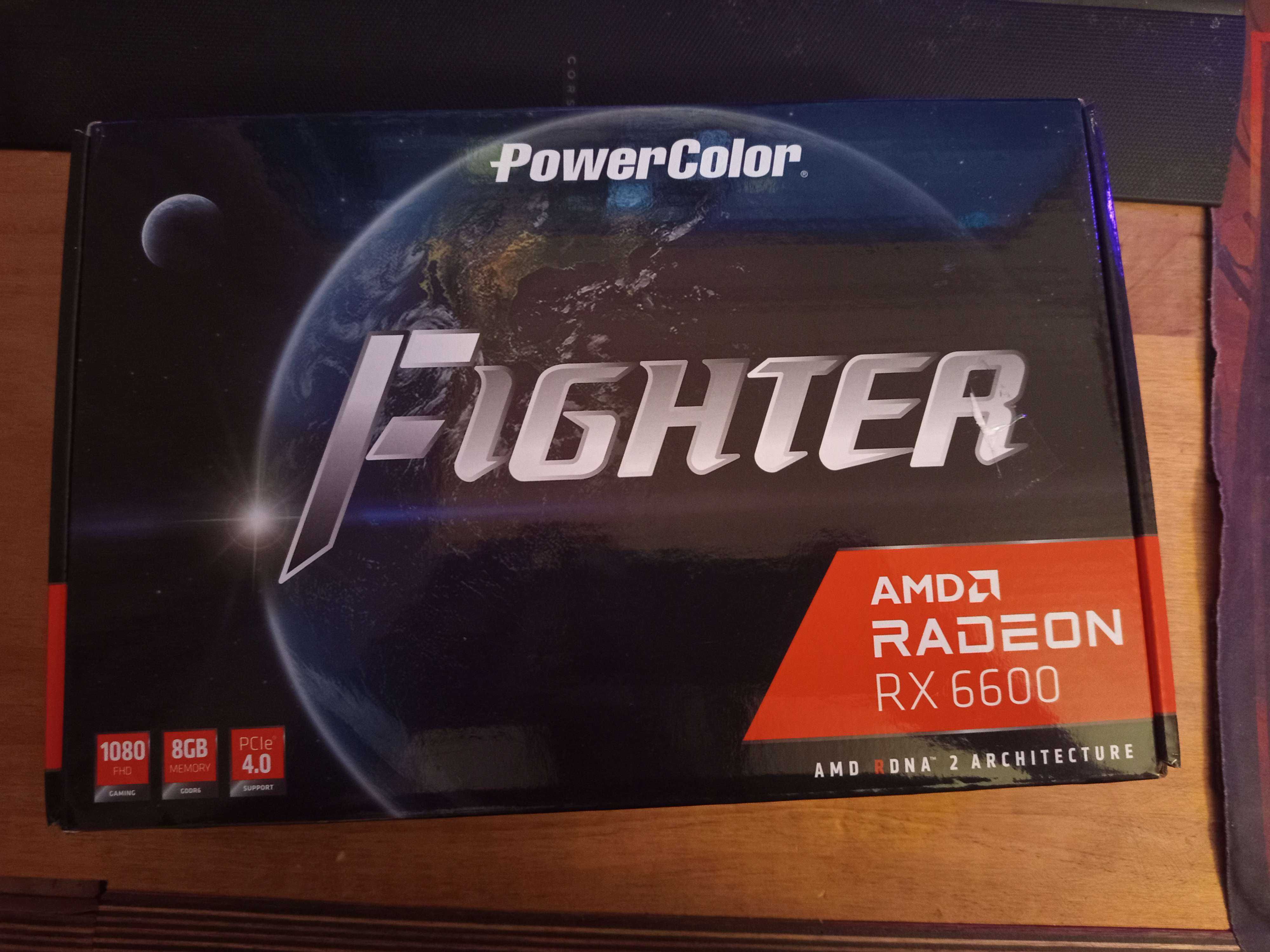 AMD Radeon RX6600 Powercolor Fighter ligeiramente usada