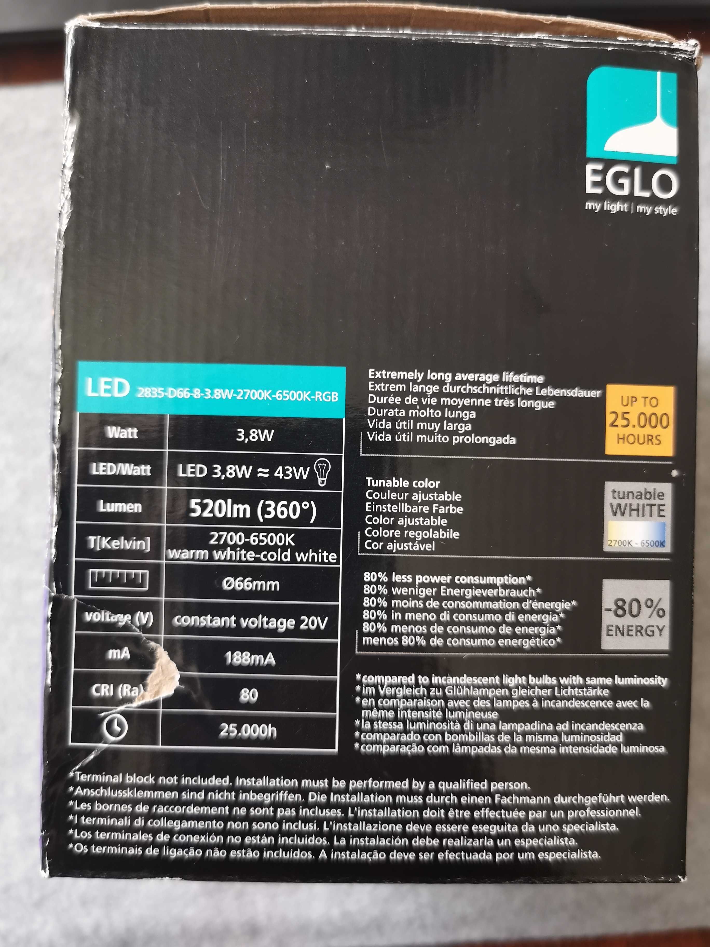NOWE Oprawa oświetleniowa EGLO LED RGB (parametry na zdjęciach)