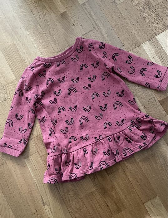 Bluzka dłuższa tunika bawełna 12-18 miesięcy 86 cm