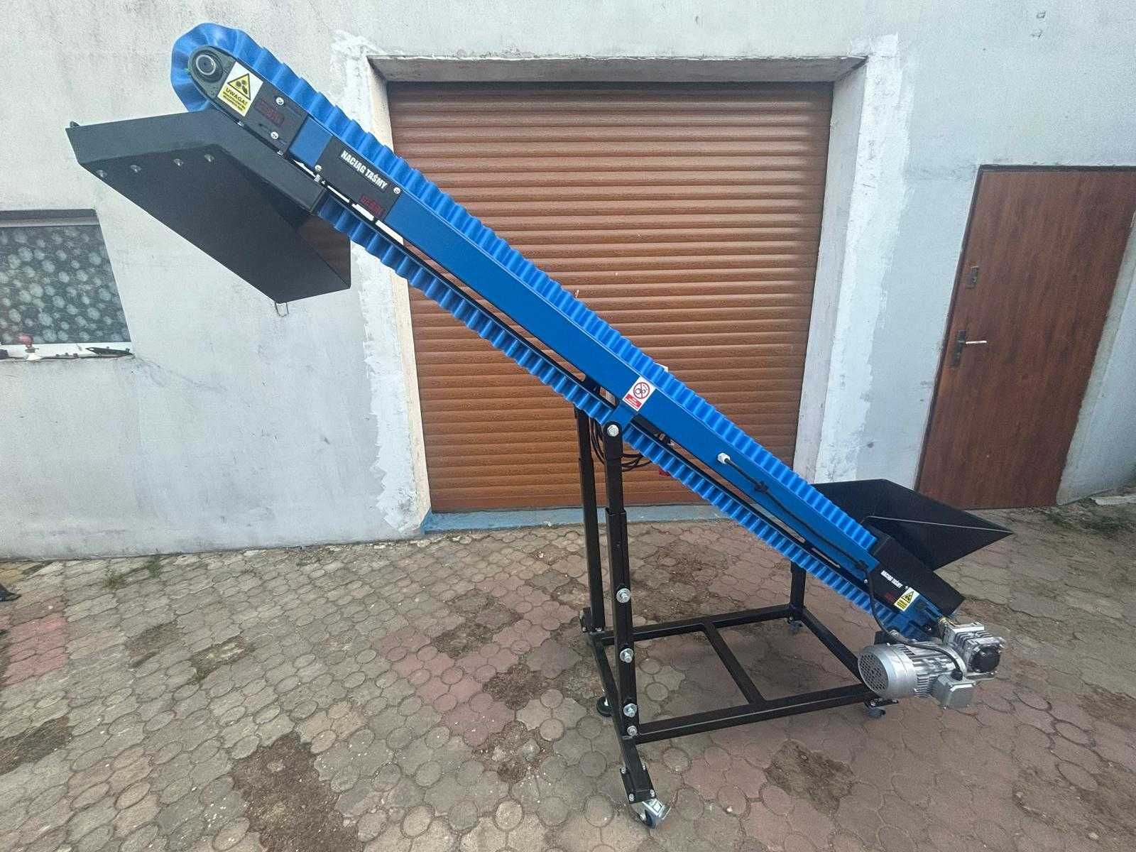 Przenośnik taśmowy wznoszący 3,5 m x1 m