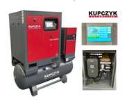 Kompresor śrubowy 850 l/min 5,5 KW Falownik Osuszacz Filtry Kupczyk