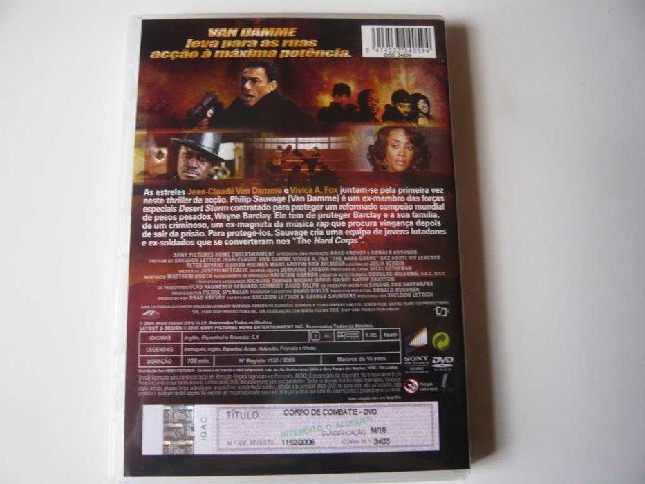 Filme DVD "Corpo de combate"- Van Damme