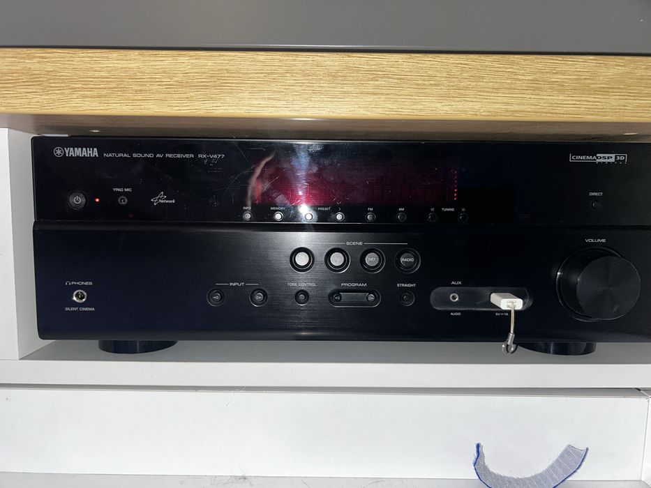 Kino domowe Amplituner Yamaha RXV477 kolumny Taga Harmony