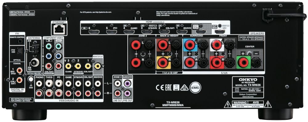Onkyo TX-NR636 Atmos DTS HDMI
