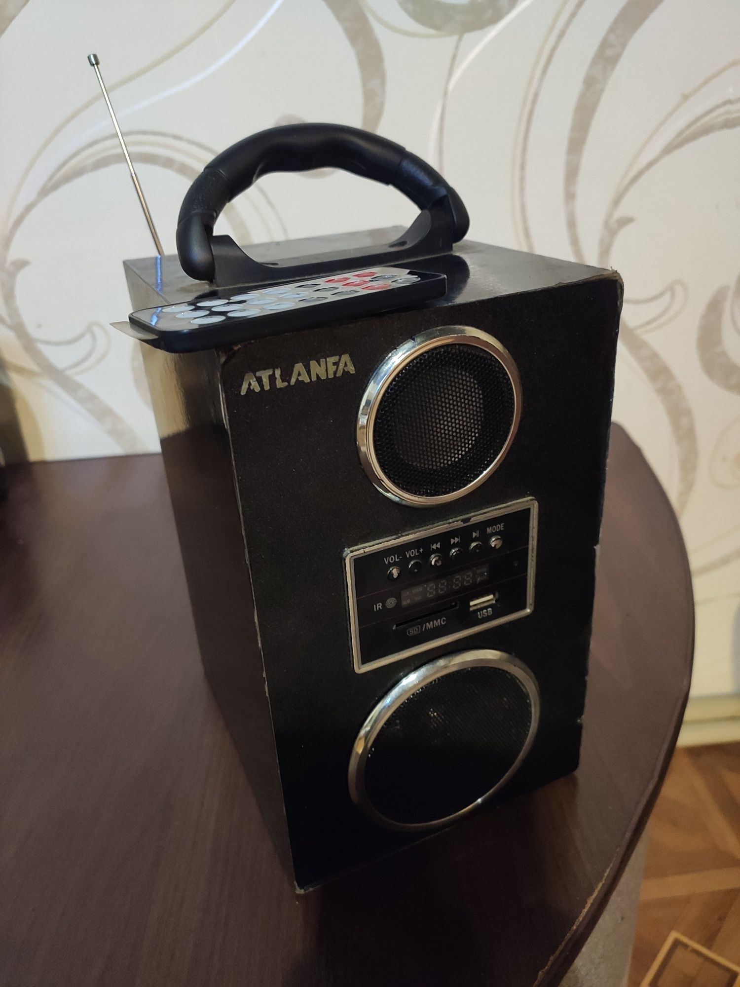 Портативная акустическая система ATLANFA - AT-8803 + пульт Д.У!