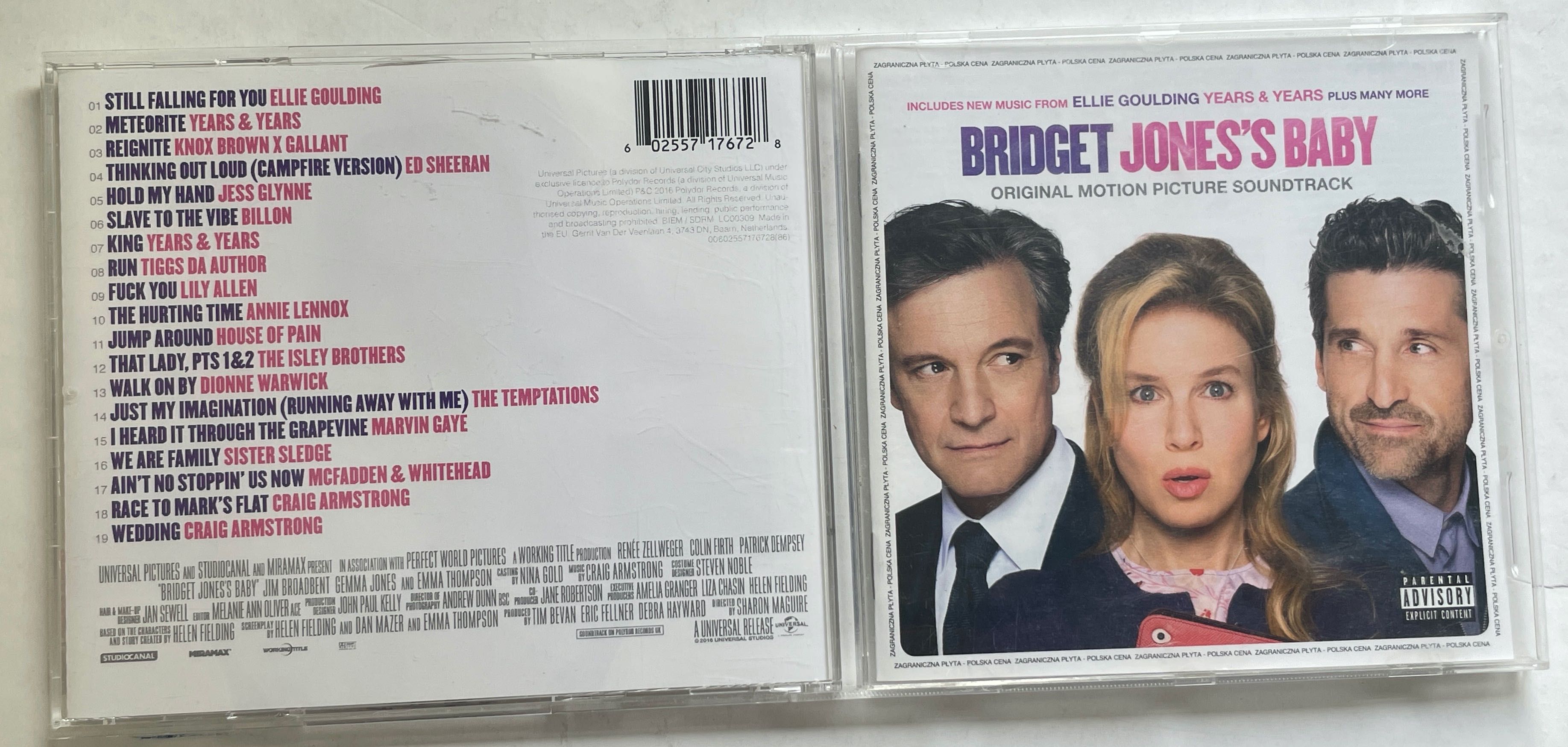 Bridges Jones Diary muzyka filmowa CD