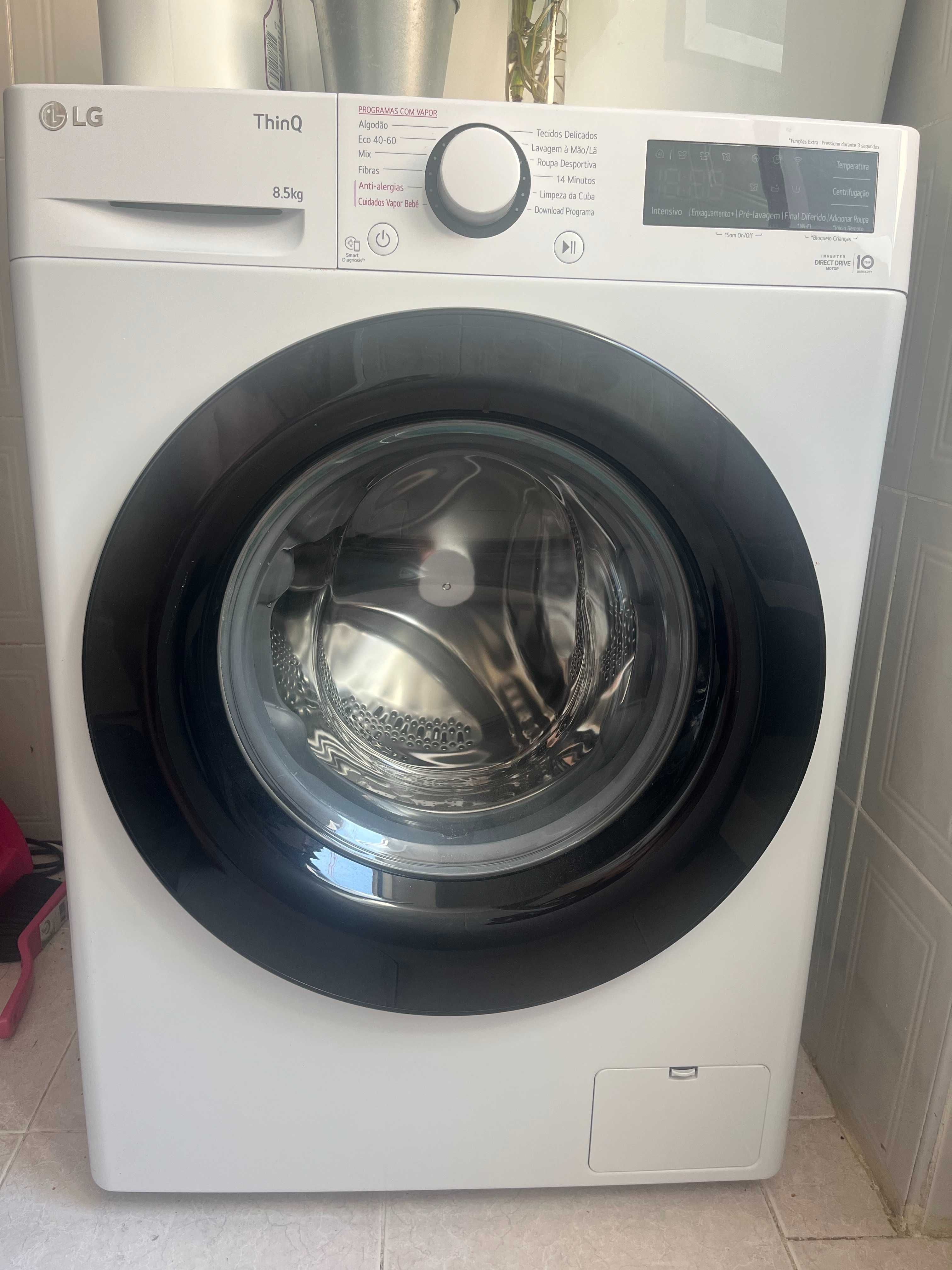 Máquina de Lavar Roupa LG ThinQ – 8.5 kg