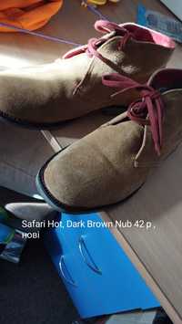 Safari hot, Dark Brown Nub 42 розмір нові