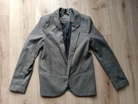 Marynarka szara elegancka żakiet casual divided 34 XS