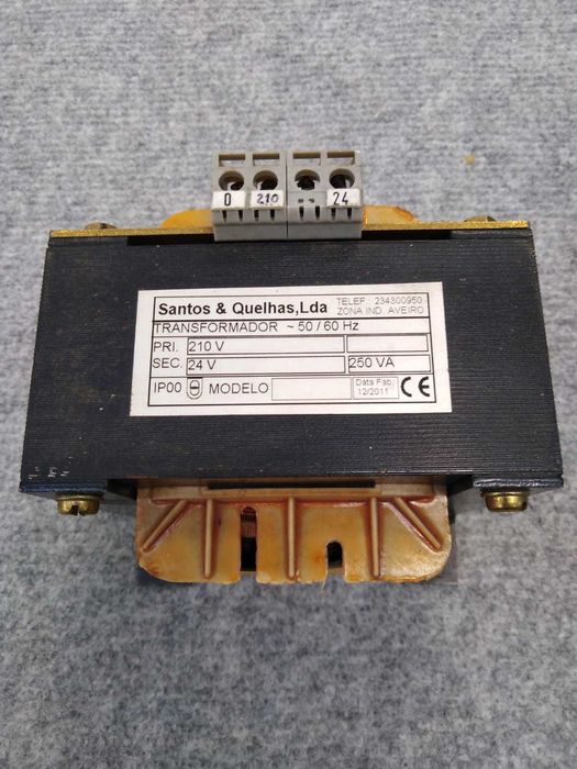Transformador monofásico  210/24V  250VA