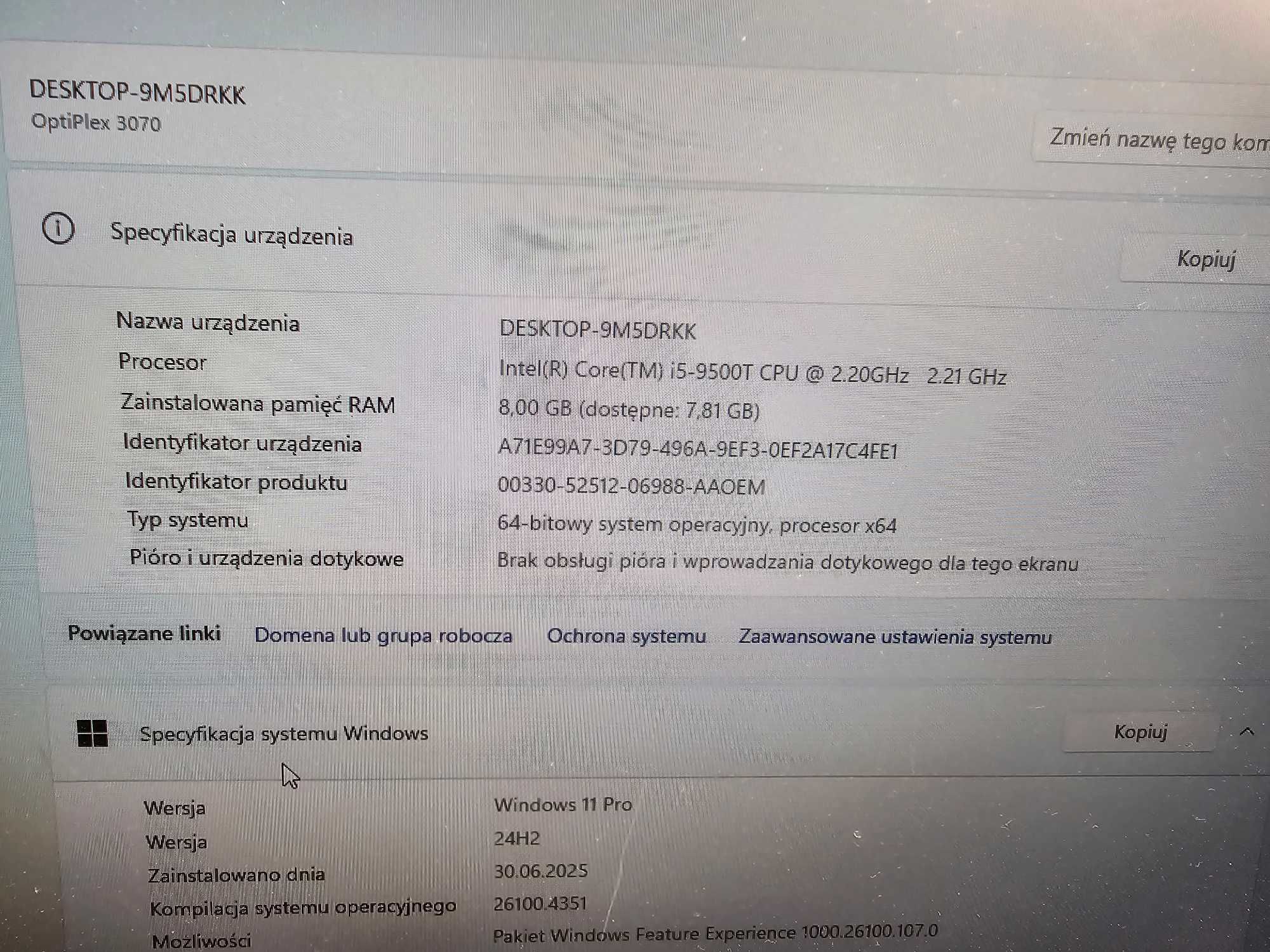 Dell Optiplex 3070 USFF i5 9Gen
