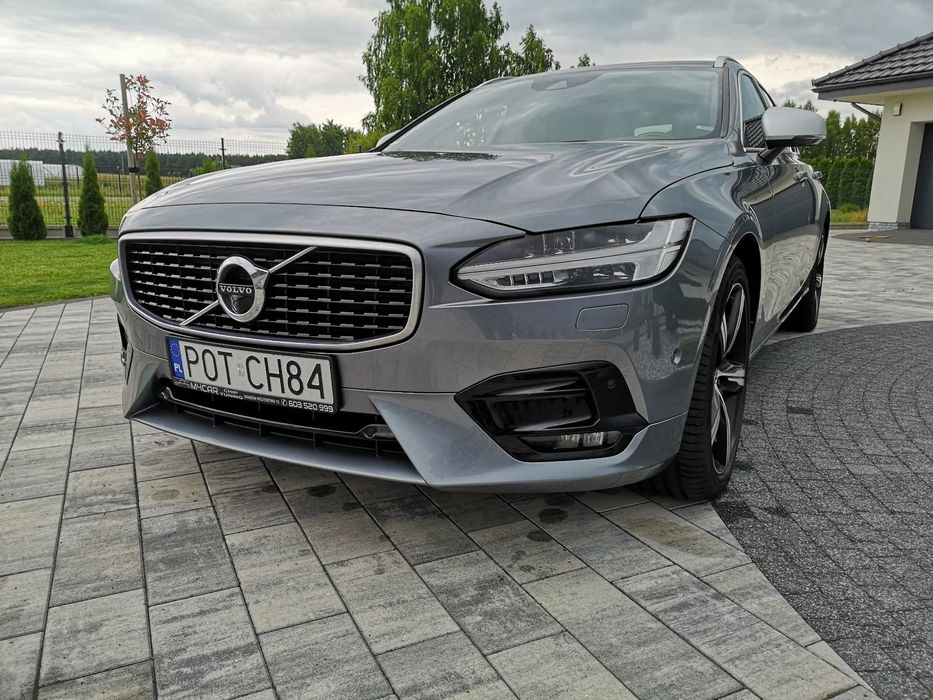 Volvo V90 AWD R-Design Solidnie Serwisowany, Pełne wyposażenie Faktura VAT 23%