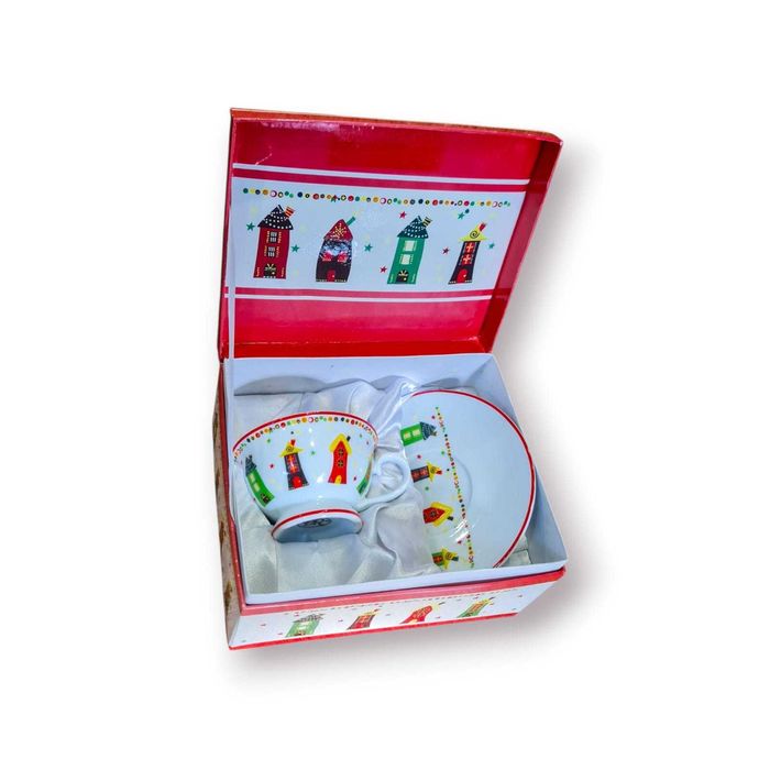 Chávena Chá com Pires DR® – Porcelana Decorada – Tema Natal