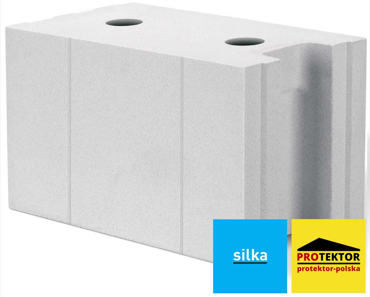 bloczek SILKA E18cm sylikat silikat cegła pustak kredówka xella tempo