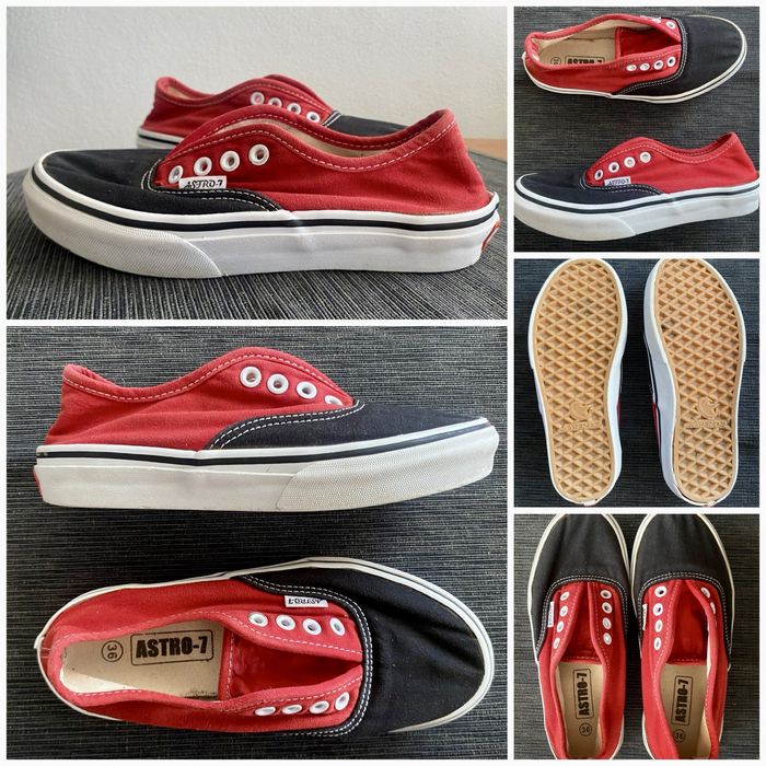 Ténis 34/35 vermelho e preto Astro7