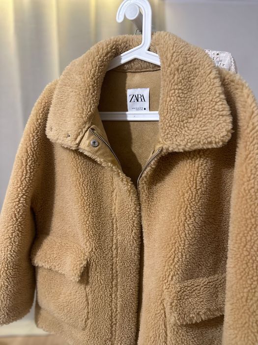 Шубка Zara карамельного кольору