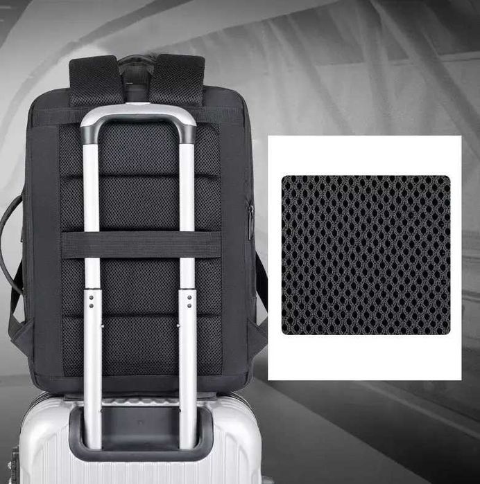 Рюкзак-валіза Norden 1895 Чорний з Розширенням Міський Чоловічий