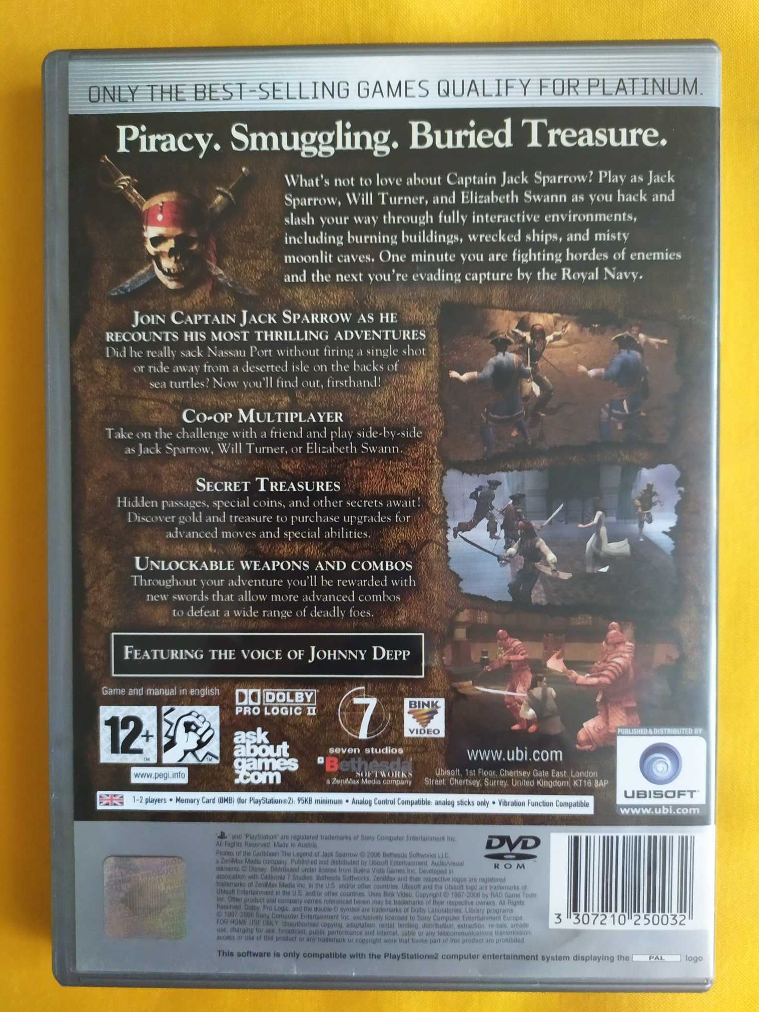 Gra Pirates of the Caribbean The Legend of Jack Sparrow PS2