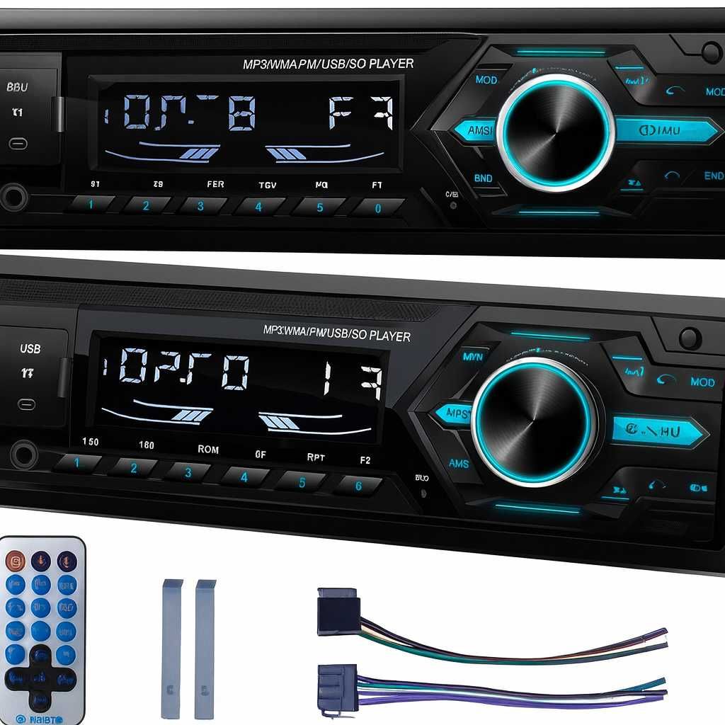 Radio Samochodowe Radioodtwarzacz BLUETOOTH 4x50W USB MP3 AUX SD RDS