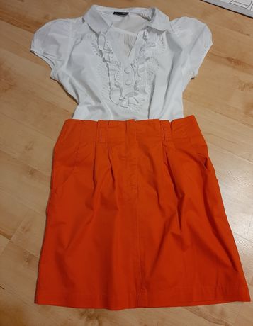 Pomarańczowa spódnica