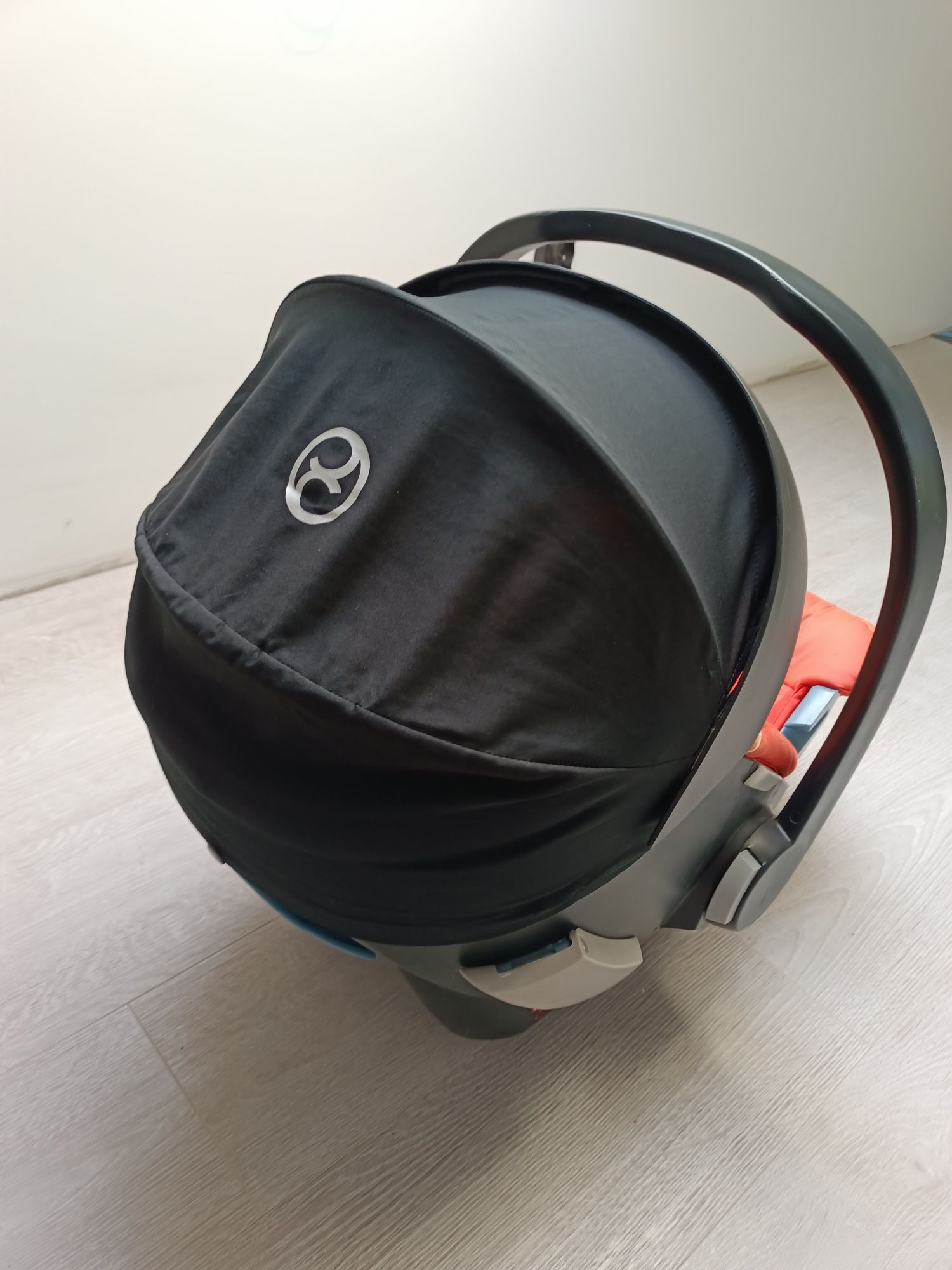 Fotelik cybex aton 5 +baza ISOFIX pomarańczowy