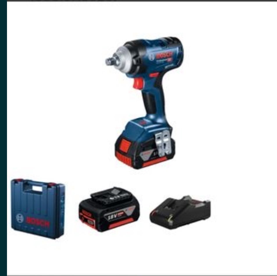 Гайковерт Bosch 400 Hm + 5.0 акум + зп