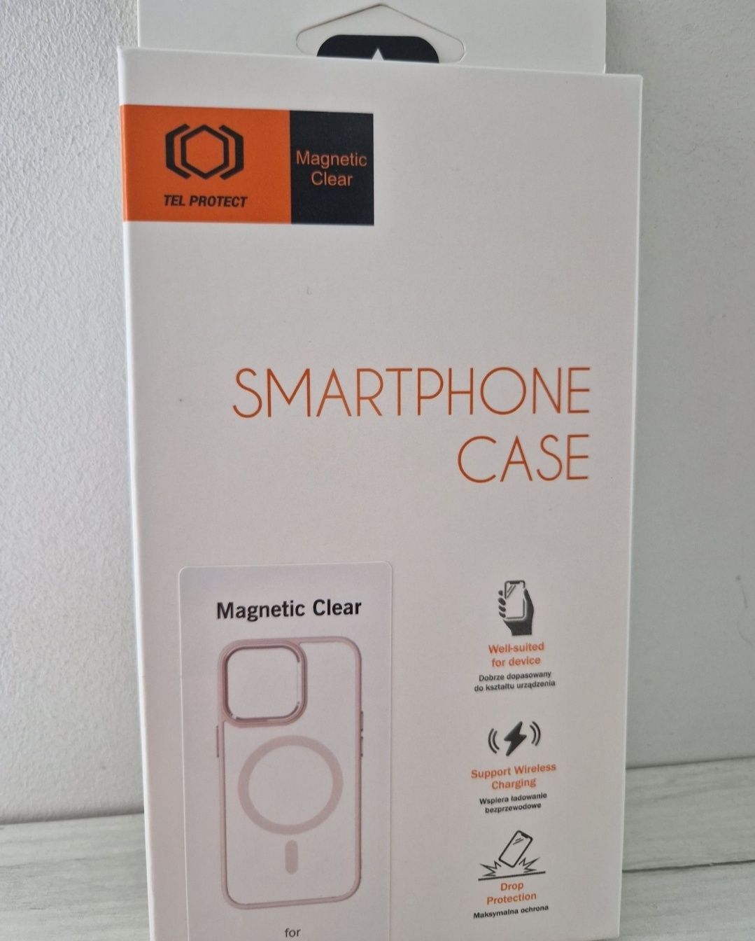 Tel Protect Magnetic Clear Case do Iphone 13 Pro Łososiowy