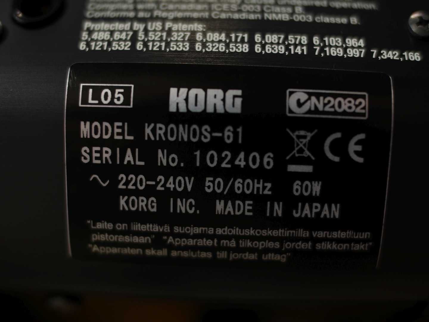 KORG KRONOS X 61 workstation + case ZAREBA + EXs10 & EXs25 w cenie