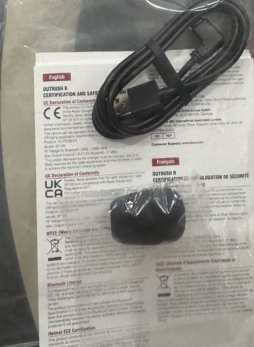 Capacete 130r outrush com intercomunicador