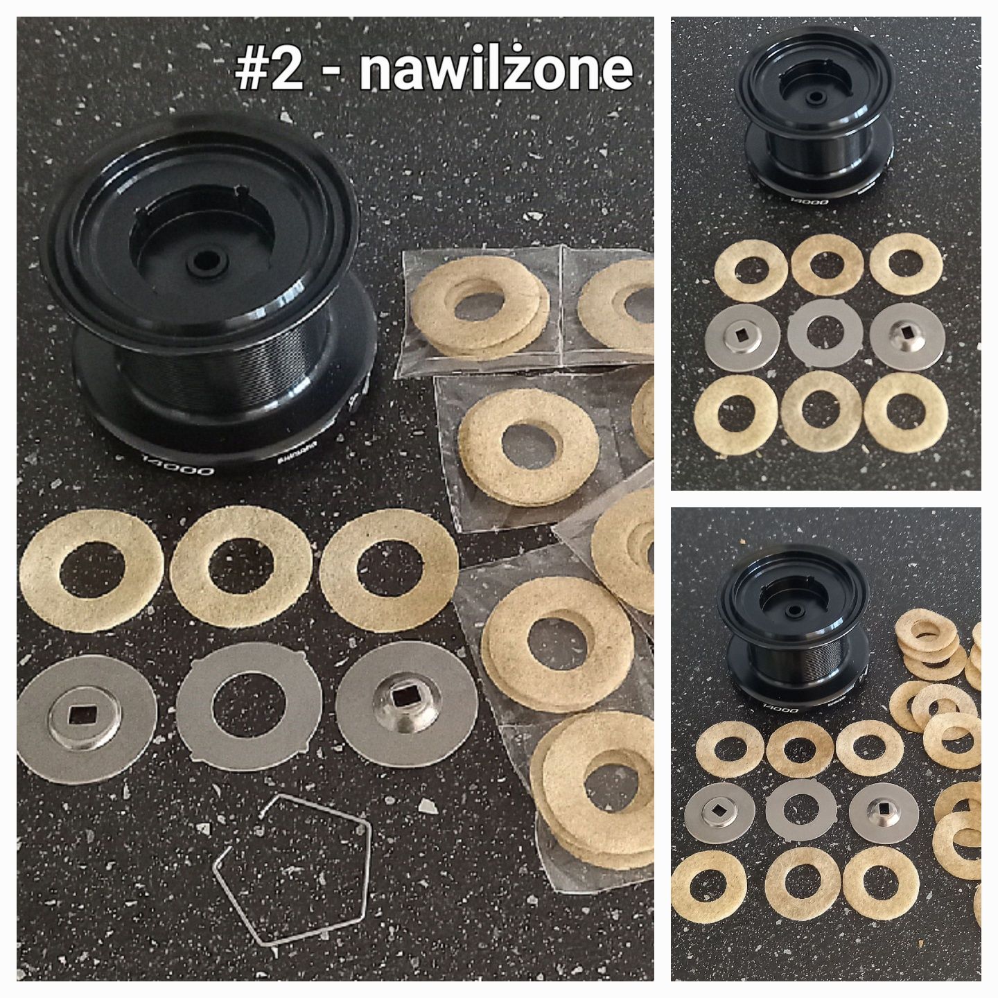 Podkładki filcowe szpuli Shimano 14000/Ultegra/oraz inne_czytaj opis.