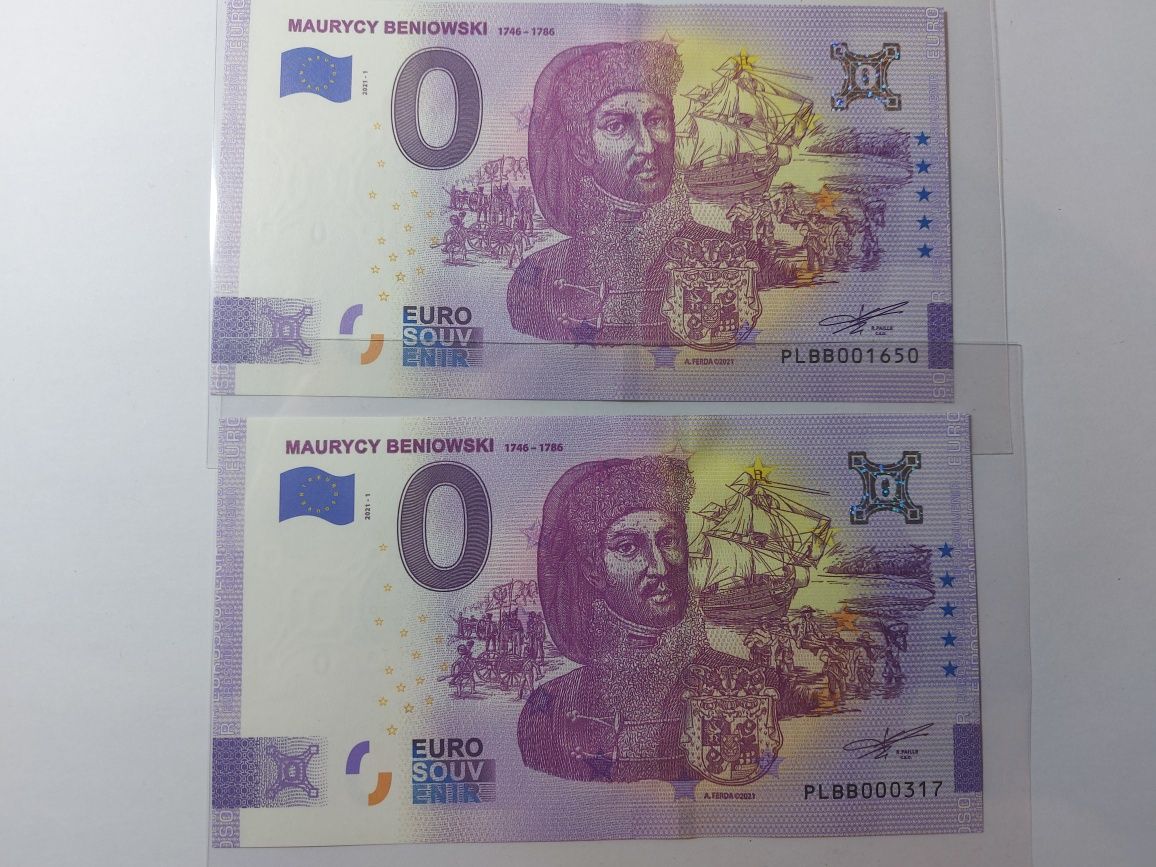 0 euro Maurycy Beniowski niski numer UNC wysyłka